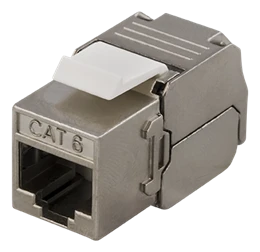 FTP Cat6" kabelių tinklo jungtis, apsaugota, 22-26AWG, "be įrankių" DELTACO / MD-108