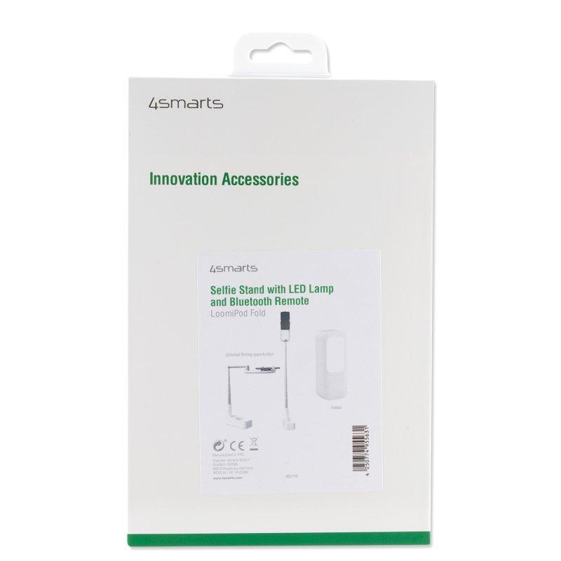 „Gadgetmonste“ asmenukių stovas „4smarts LoomiPod“ sulankstomas su lempomis ir nuotolinio valdymo pultu / 462710 / 6530045
