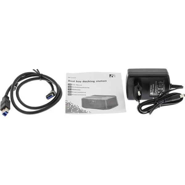 Deltaco HDD stotelės priedai ir maitinimo adapteris