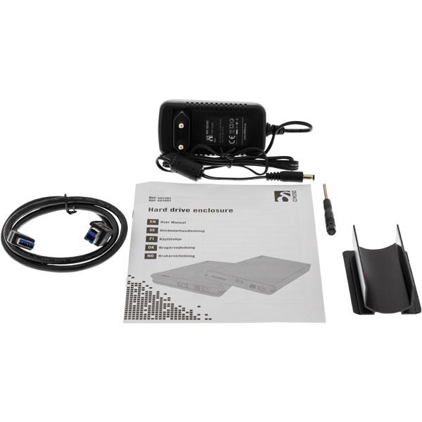 HDD dėžutė DELTACO SATA 3.5" USB 3.0, juoda / MAP-GD34U3