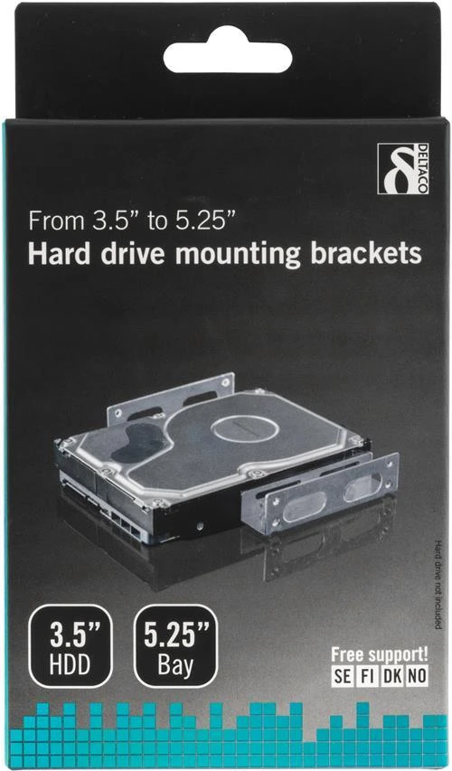 Deltaco HDD adapterių laikikliai 3.5 į 5.25 pakuotė