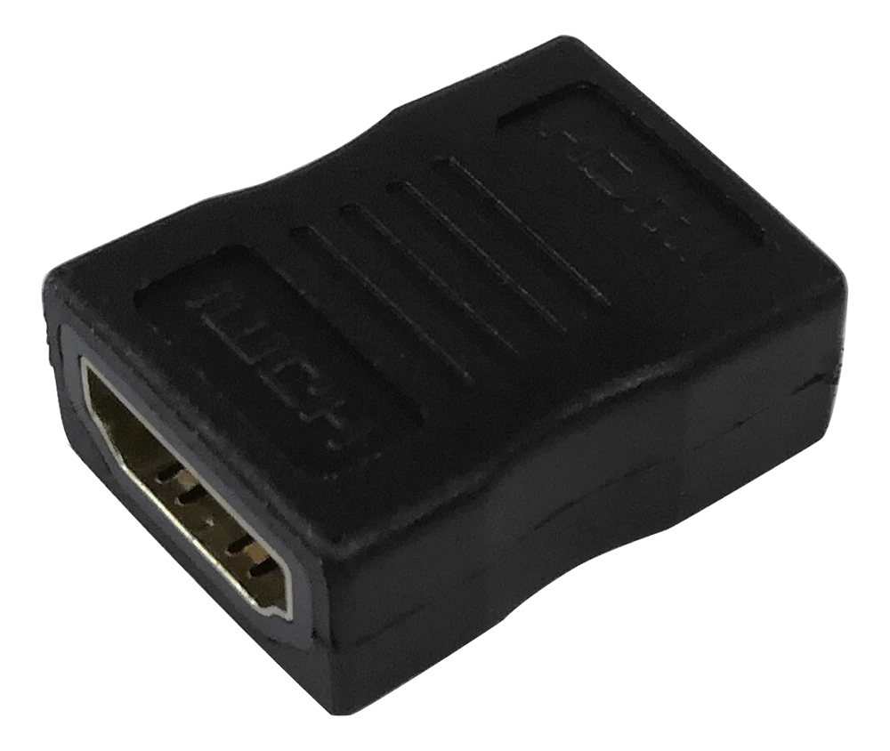 Juodas HDMI adapteris su auksine jungtimi