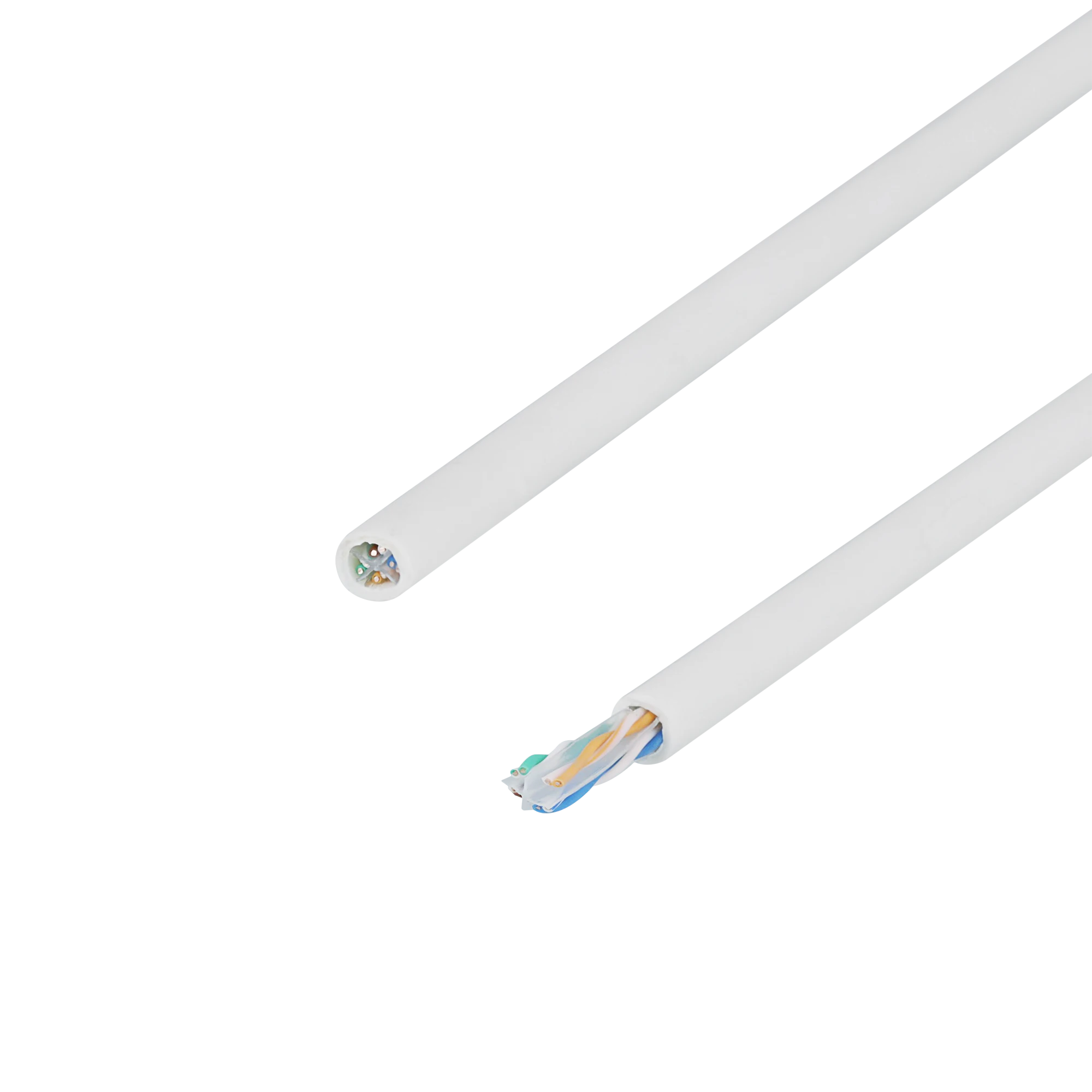 Instaliacinis kabelis DELTACO U / UTP Cat6a, 100m, 28AWG, plonas, 500MHz, Delta sertifikuotas, LSZH, baltas / TP-56CS
