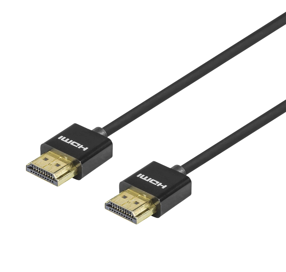 Plonas Deltaco HDMI laidas auksuotomis jungtimis