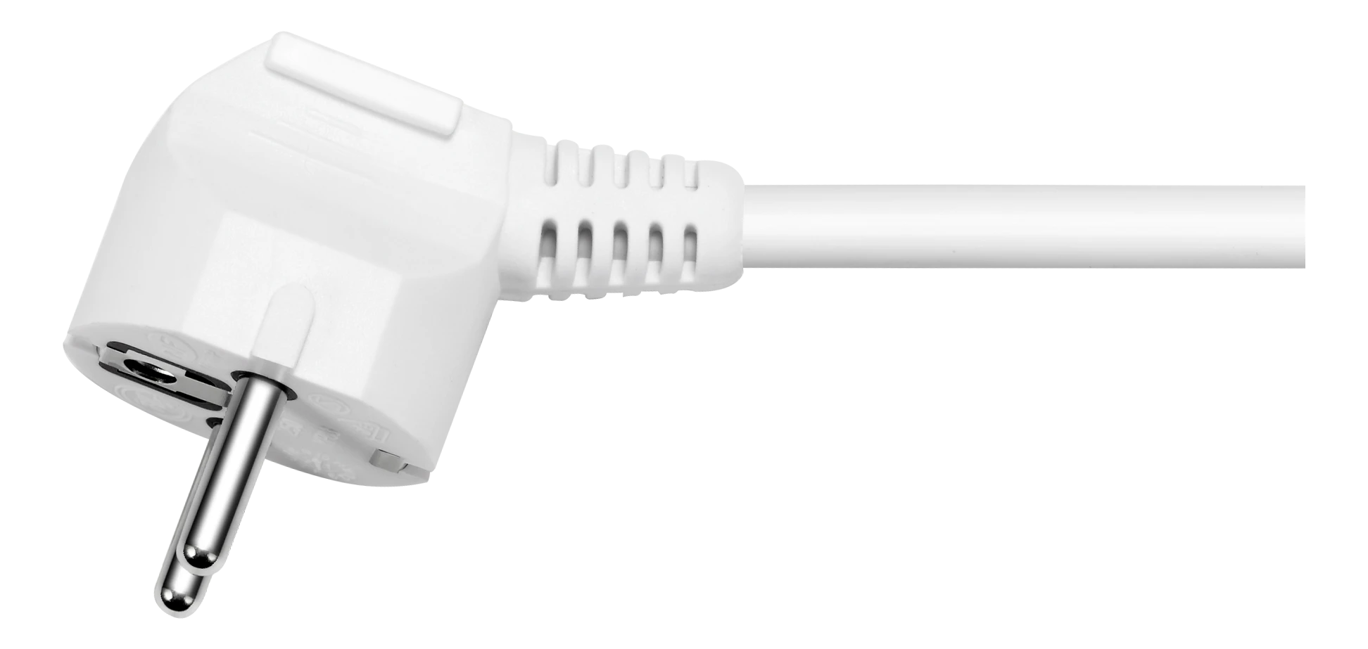 Įžemintas ilgiklis DELTACO su 2x USB-A and 3x CEE 7/3 lizdais, apsaugota nuo vaikų, 1,5 m, baltas / GT-0310