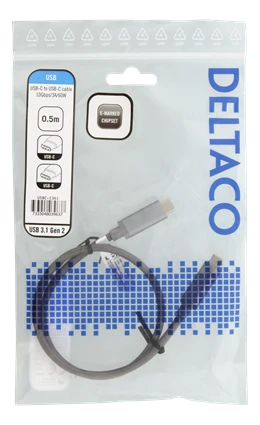 Kabelis DELTACO 3 A, 0,5 m. USB-C – USB-C / USBC-1361