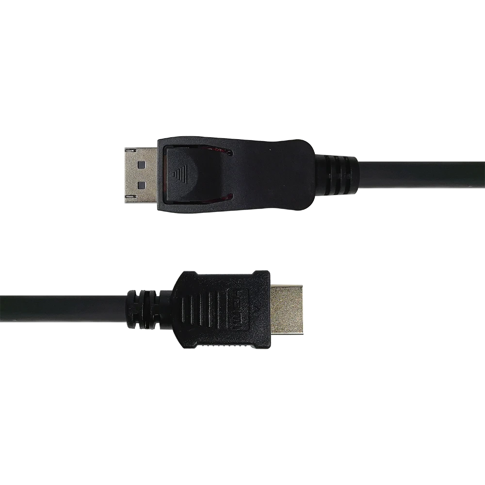 DisplayPort į HDMI kabelio jungtys