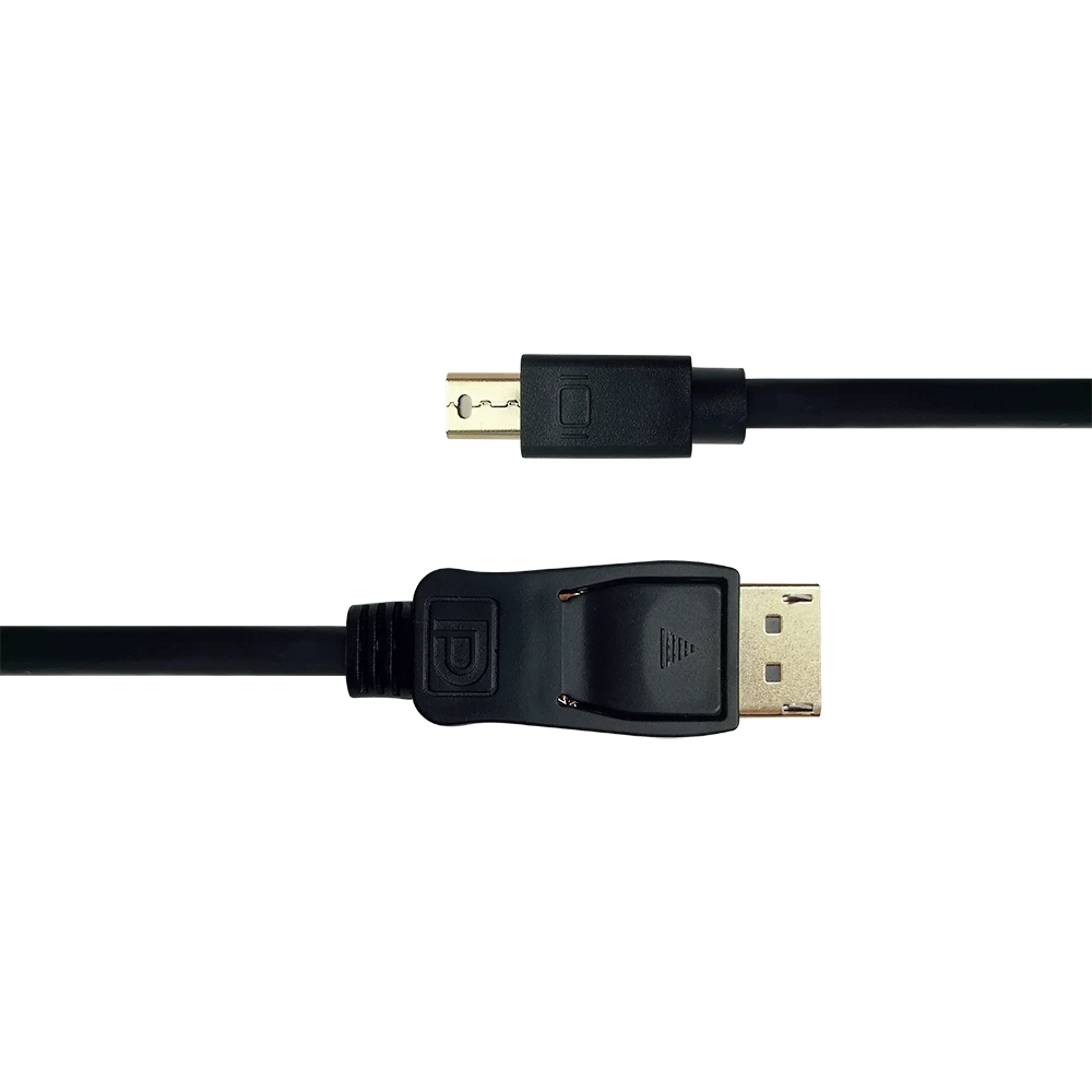 Deltaco DisplayPort į miniDisplayPort jungčių stambus planas