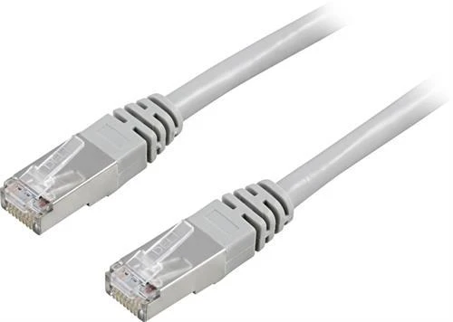 Kabelis DELTACO F / UTP, Cat5, 3m, 100MHz, pilkas / 3-STP