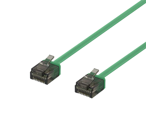Kabelis DELTACO U / UTP Cat6a, 1m, 500MHz, žalias / UUTP-2022