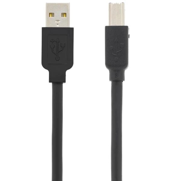 Kabelis DELTACO USB 2.0 "AB", 5.0m, aktyvus, juodas / USB-EX05M