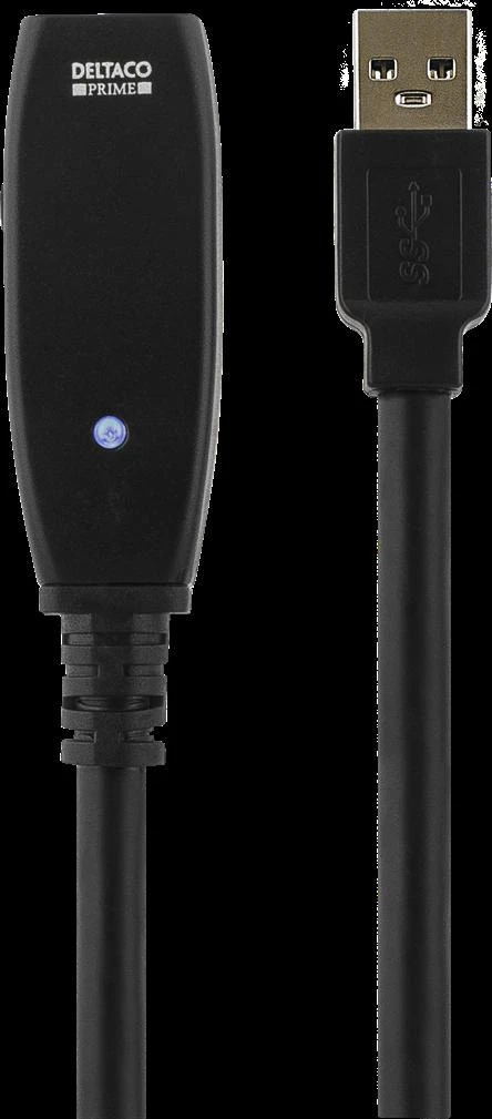 Kabelis DELTACO USB 3.0, 2m, juodas / USB3-1000