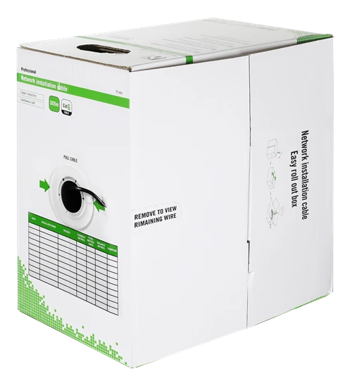 Kabelis DELTACO UTP, juodas / TP-49A