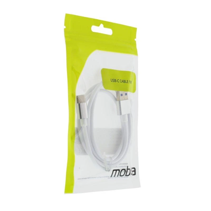 Kabelis MOB:A USB-A - Lightning 2.4A, 1m, baltas / 383203