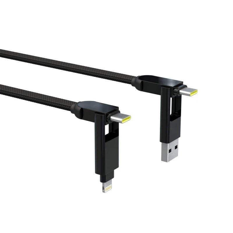 Kabelis visiems įrenginiams Rolling Square inCharge® XL, 100W, USB-C/Lightning/Micro USB,3m/ 6770085