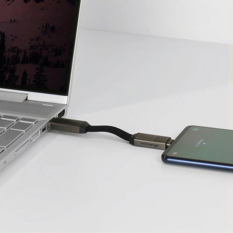 Kabelių rinkinys-raktų pakabukas Rolling Square inCharge® 6 USB-C/Lightning/Micro USB, 6cm/ 6770055