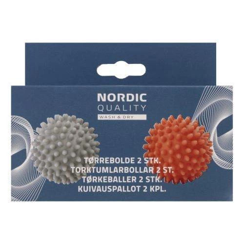 Kamuoliukai džiovyklei ir skalbyklei Nordic Quality 2 vnt., raudona/pilka / 2420004