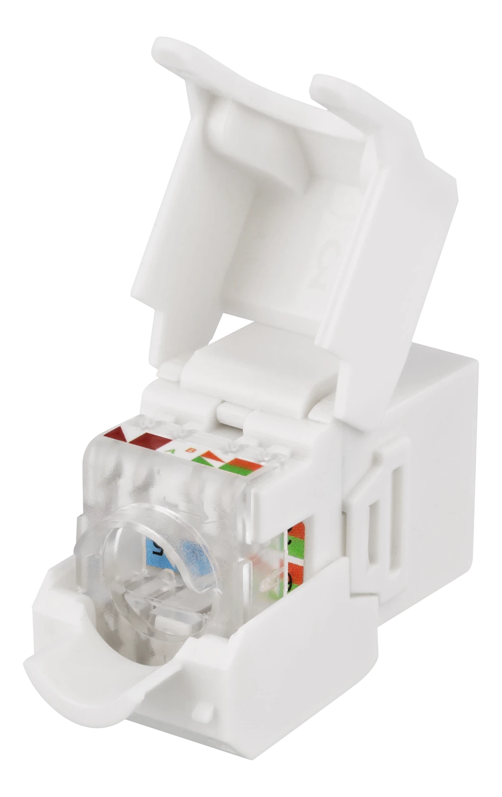 Keystone jungtis DELTACO UTP Cat6a, neekranuota, 28AWG, plona / MD-131