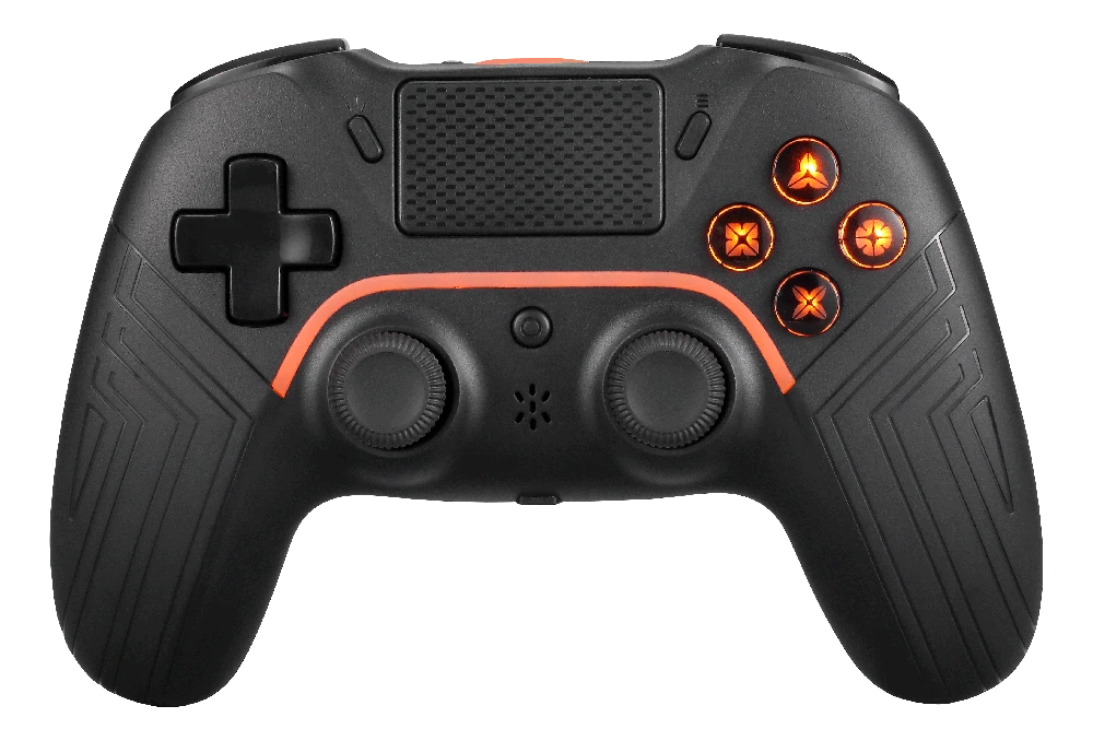 PS4/PC/Android/iOS valdiklis DELTACO GAMING Bluetooth, 2 programuojami makrokomandos mygtukai, juodas / GAM-139
