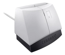 Kortelių skaitytuvas CHERRY, baltas desktop modelis