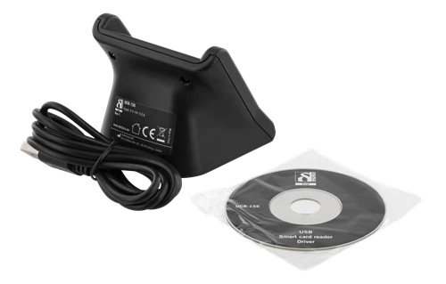 Kortelių skaitytuvas DELTACO, USB, juodas / UCR-156