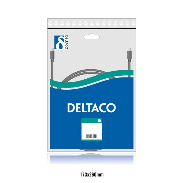 Modemo kabelis DELTACO DB9ho-DB25ha, 3m / DEL-34