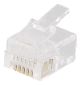 Modulinė jungtis RJ12, 6P6C, 20-pack, skaidrI DELTACO / MD-2A