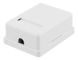 Neapsaugotas tinklo lizdas, UTP 1xRJ45, Cat6 DELTACO baltas / VR-217