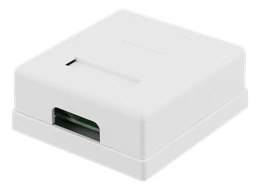Neapsaugotas tinklo lizdas, UTP 2xRJ45, Cat6 DELTACO balta / VR-219
