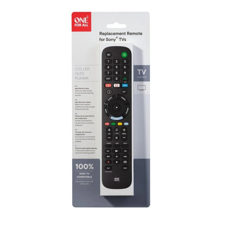 One For All VIENAS VISIEMS URC4912 Sony pakaitinis nuotolinio valdymo pultas Sony