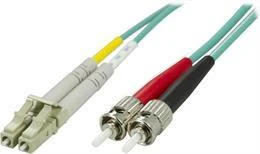 Optinis kabelis OM3 LC - ST, dvipusis, multimodas, 50/125, 2m DELTACO / LCST-62