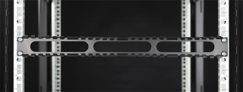 Panelė kabelis DELTACO 19 ", 1U, juoda / 19-24