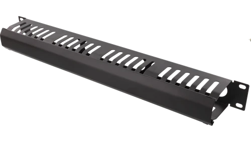 Panelė kabelis DELTACO 19 ", 1U, juoda / 19-24