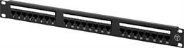 Deltaco Patch UTP 1U, 19" metalinė panelė 24xRJ45, Cat6 / PAN-108