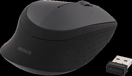 Belaidė pelė Deltaco 1200 DPI, juoda / MS-460