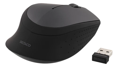 Belaidė pelė Deltaco 1200 DPI, juoda / MS-460