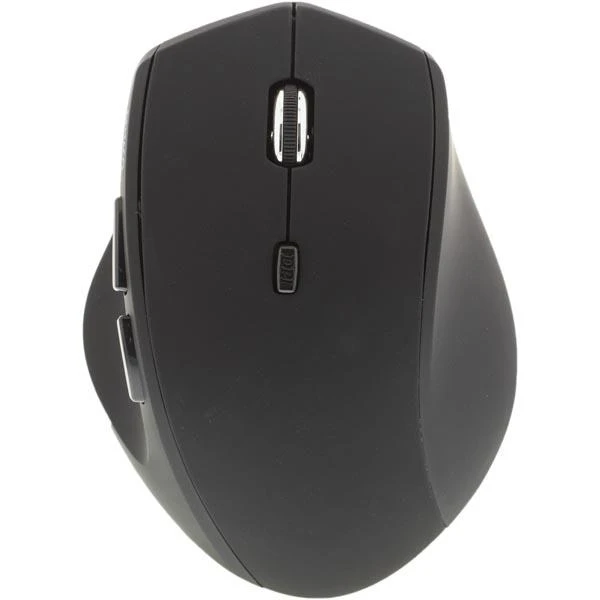 Bevielė optinė pelė DELTACO 1000-1600 DPI, 125 Hz, 6 mygtukai su slinkties mygtuku, 2.4GHz USB nano imtuvas, juoda / MS-805