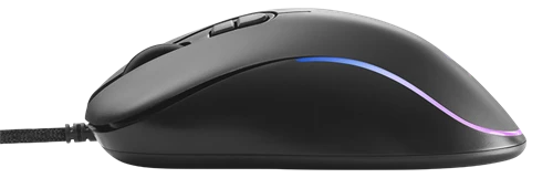Pelė DELTACO GAMING belaidė, 16.000 DPI, RGB, USB-C/USB-A, juoda / GAM-107