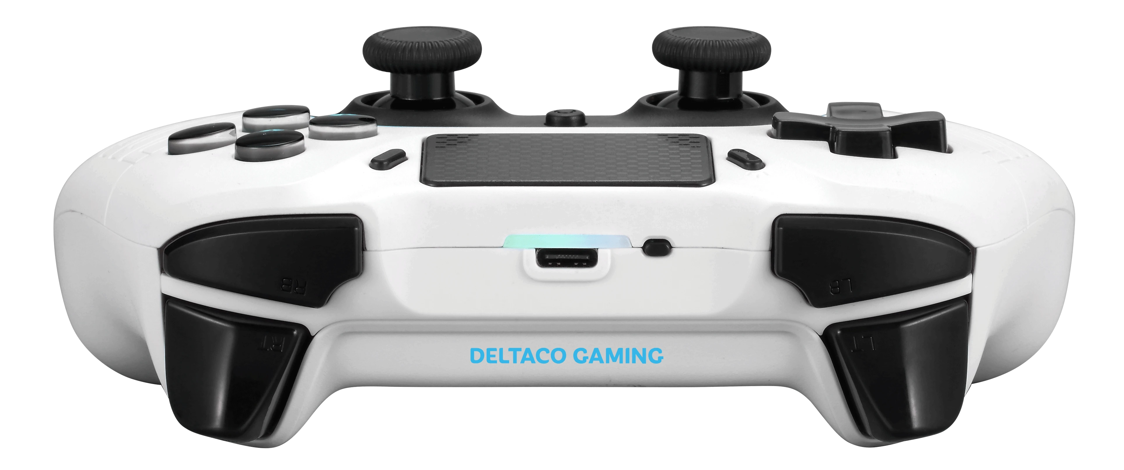 PS4/PC/Android/iOS valdiklis DELTACO GAMING Bluetooth, 2 programuojami makrokomandos mygtukai, baltas / GAM-139-W