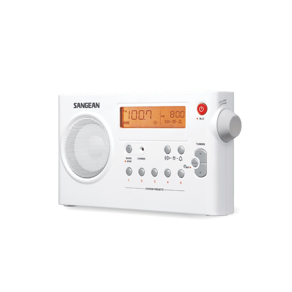 Radijas Sangean Digital Tuning AM / FM, baltas / PR-D7