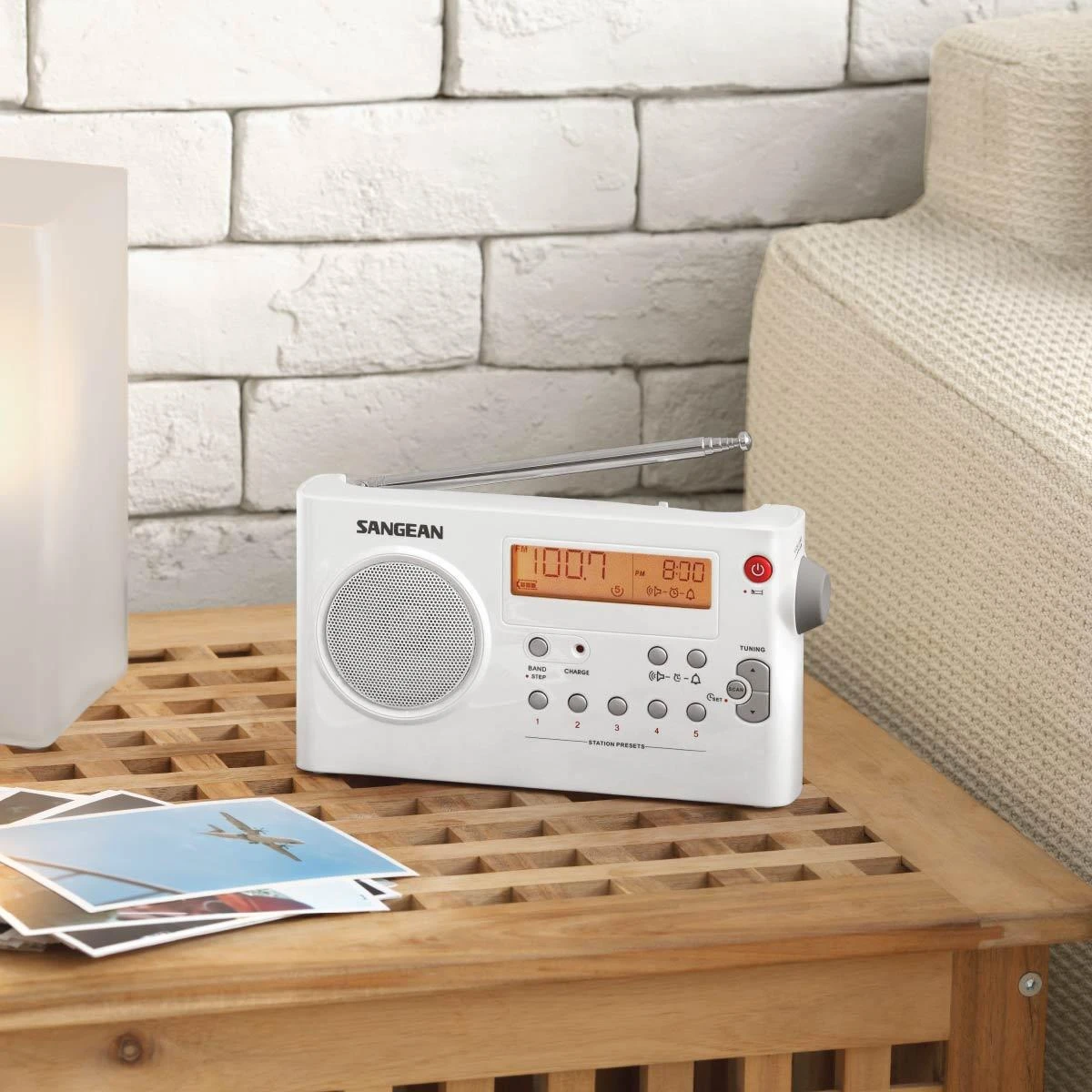 Radijas Sangean Digital Tuning AM / FM, baltas / PR-D7