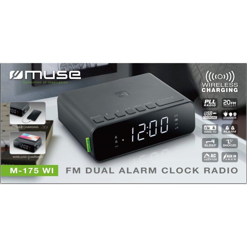 Muse Mūza | Signalizacijos funkcija | M-175 WI | AUX in | Žadintuvas | Juodas