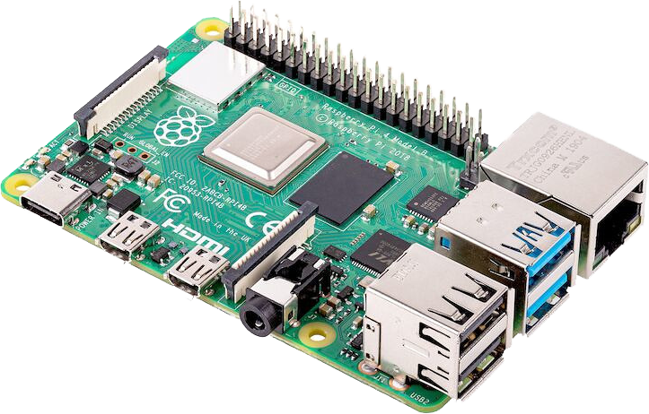 „Raspberry Pi 4“ modelis B, 4 GB RAM, USB C, „Dual Micro HDMI“, „Gigabit Ethernet“ RPI-4MODB4G