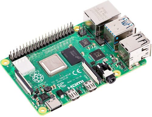 „Raspberry Pi 4“ modelis B, 4 GB RAM, USB C, „Dual Micro HDMI“, „Gigabit Ethernet“ RPI-4MODB4G