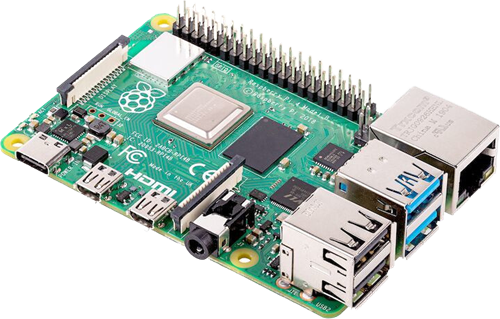 „Raspberry Pi 4“ modelis B, 4 GB RAM, USB C, „Dual Micro HDMI“, „Gigabit Ethernet“ RPI-4MODB4G