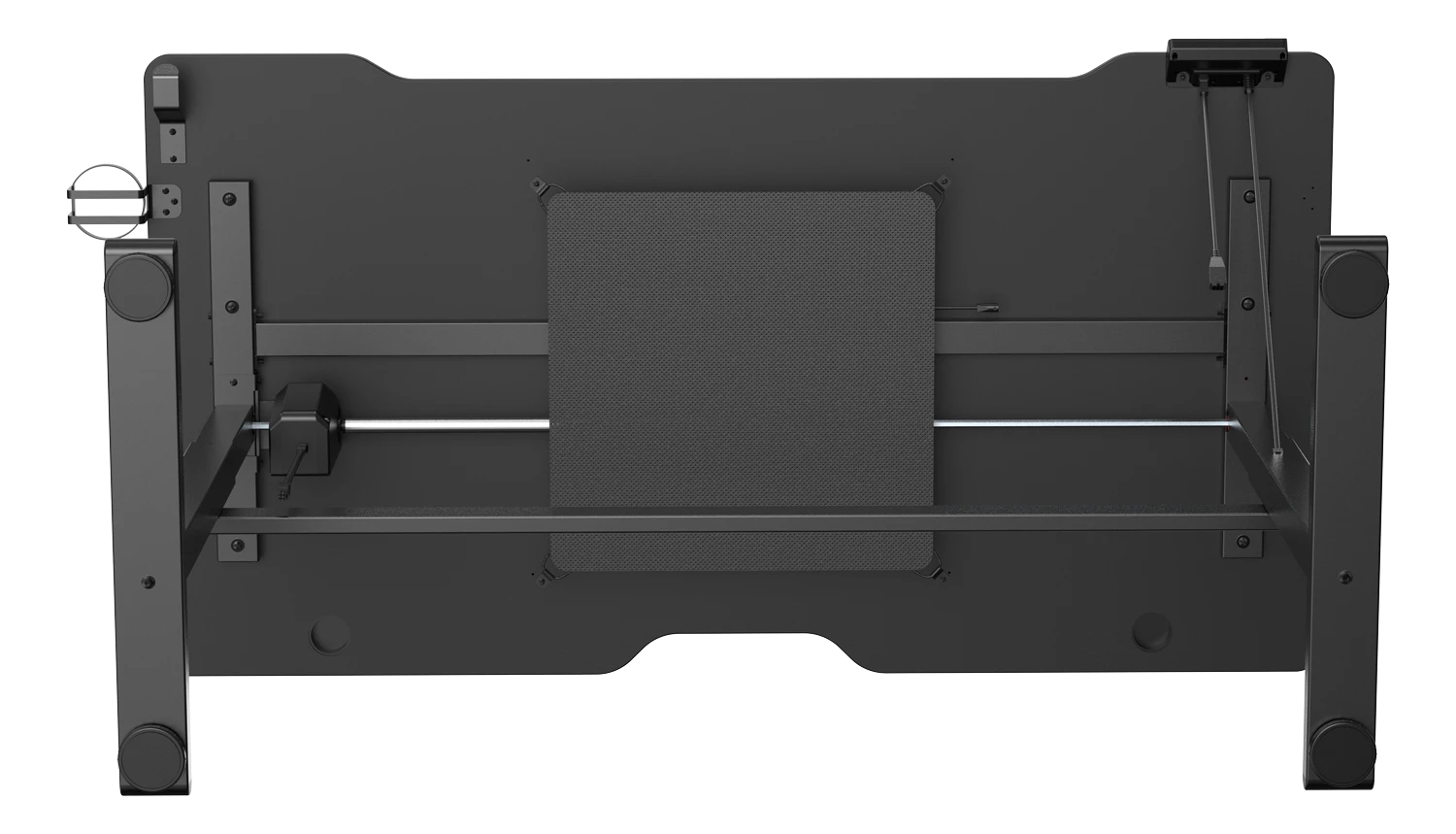 Žaidimų stalas Deltaco DT410 Gaming Desk, Motorizuotas, Reguliuojamo aukštis 730-1180mm, Juodas