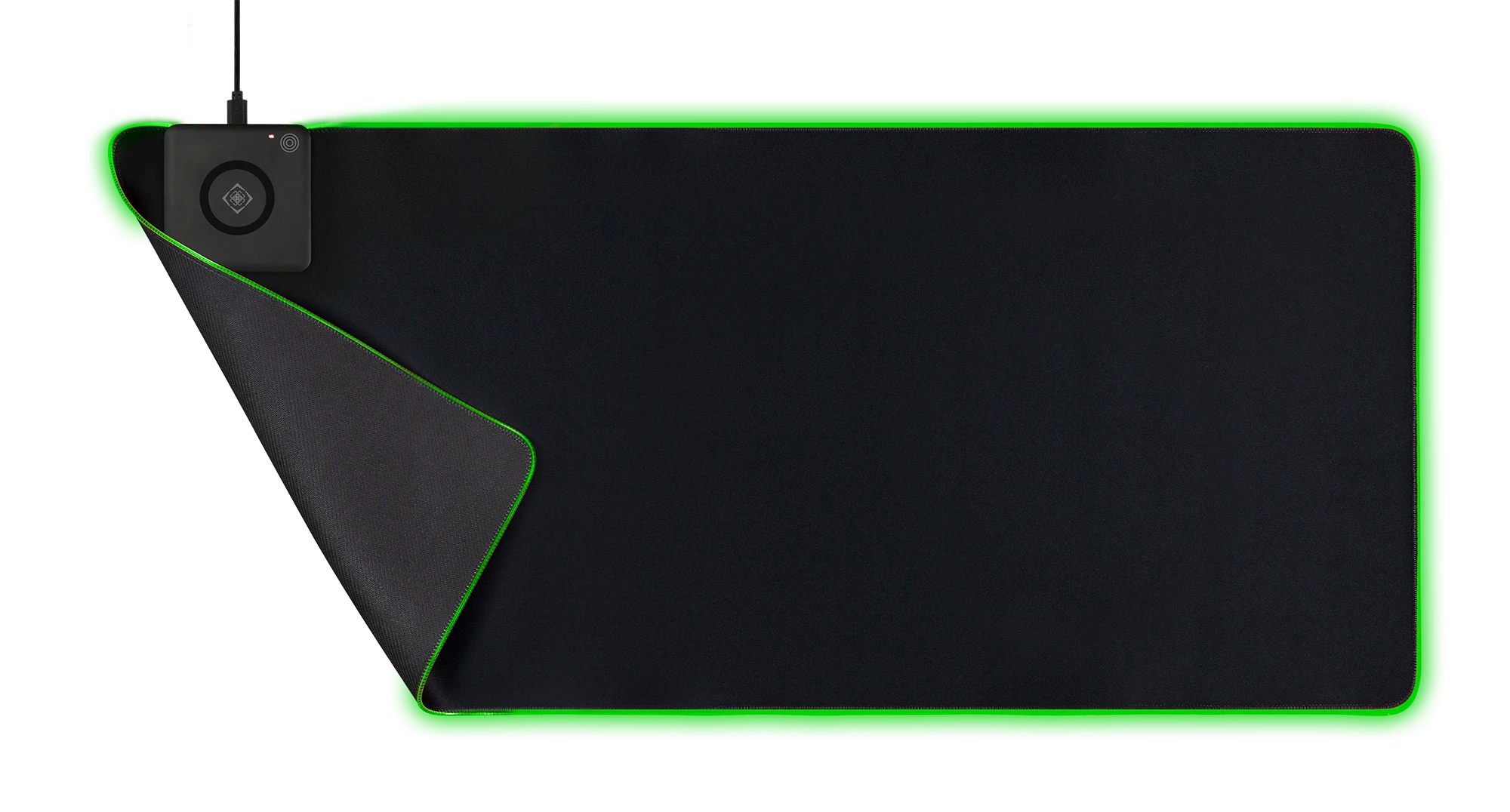 RGB pelės kilimėlis DELTACO GAMING su bevieliu greituoju krovimu, 10W, 900x400, juodas / GAM-092