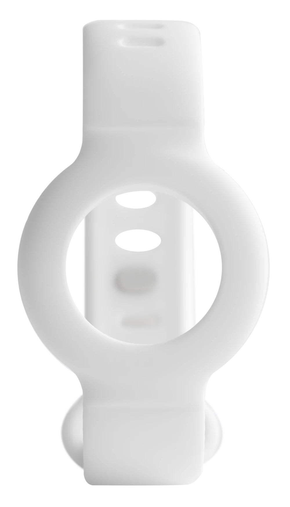 Silikoninė apyrankė skirta Apple AirTag DELTACO reguliuojamo dydžio, balta / MCASE-TAG17