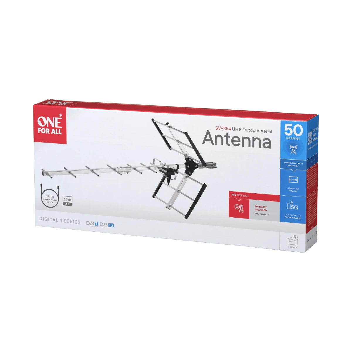 Skaitmeninė lauko antena ONE FOR ALL Full HD DVB-T / SV9354