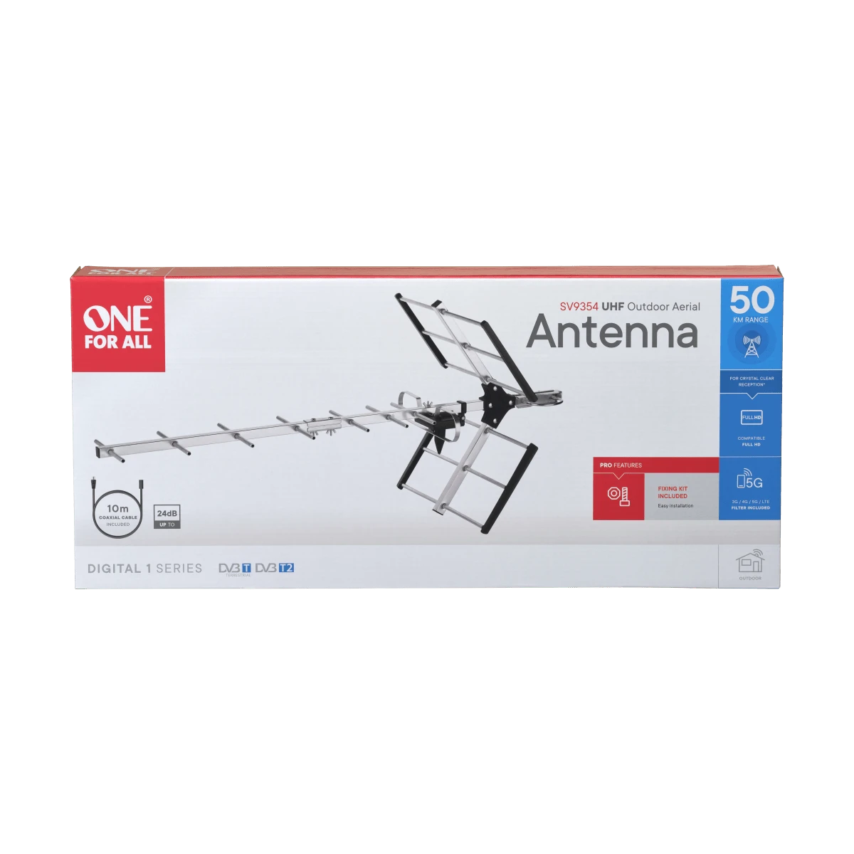 Skaitmeninė lauko antena ONE FOR ALL Full HD DVB-T / SV9354